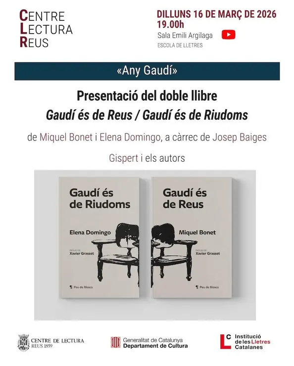 20260316-Presentació Gaudí és de Reus i Gaudí és de Riudoms