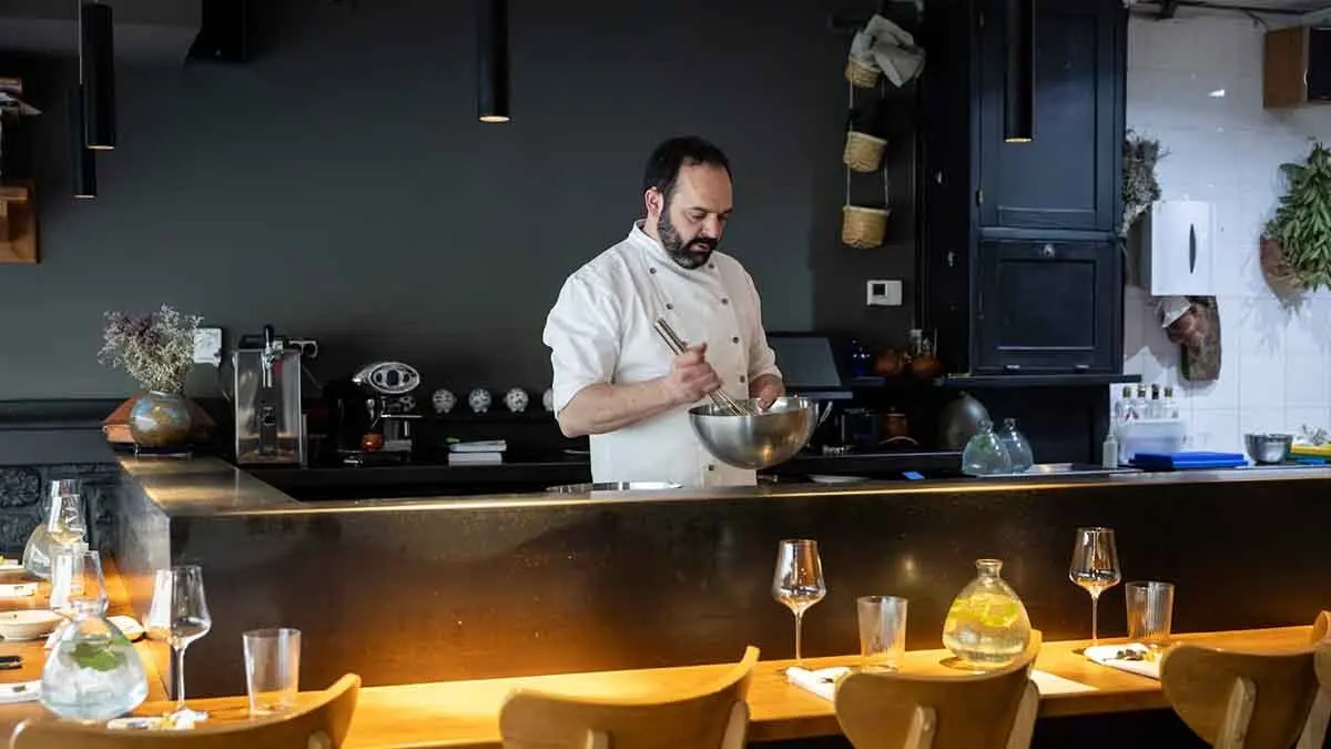 Mart&iacute;n Comamala al seu restaurant 539 Plats Forts de Puigcerd&agrave;. Pa&iacute;s.