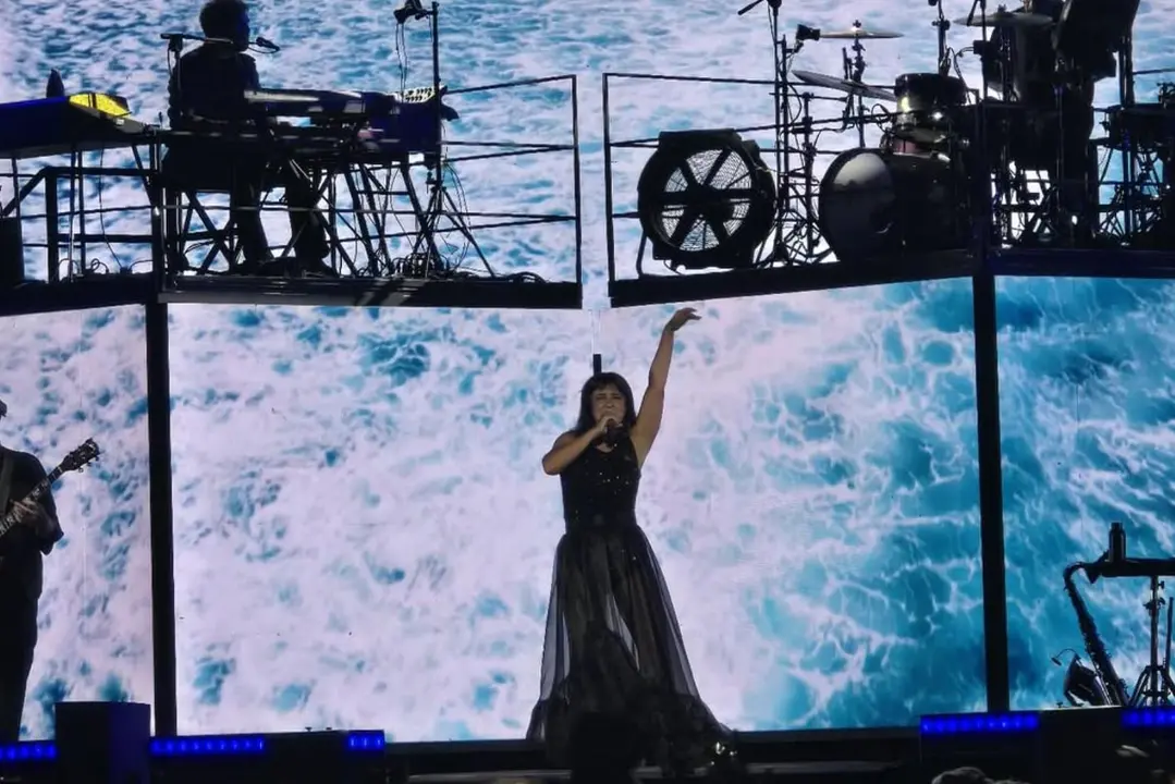 Eva Amaral al concert de Tarragona. Imatge Instagram @amaral.oficial