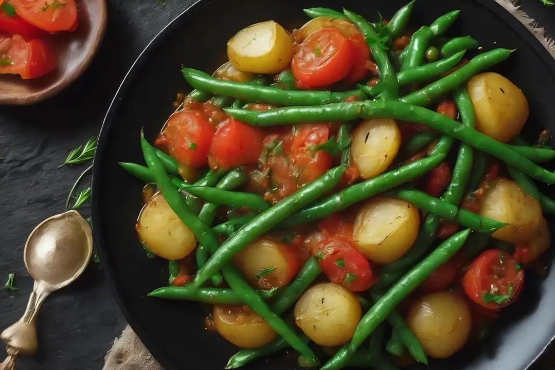 Jud&iacute;es verdes amb patates de Fray &Aacute;ngel