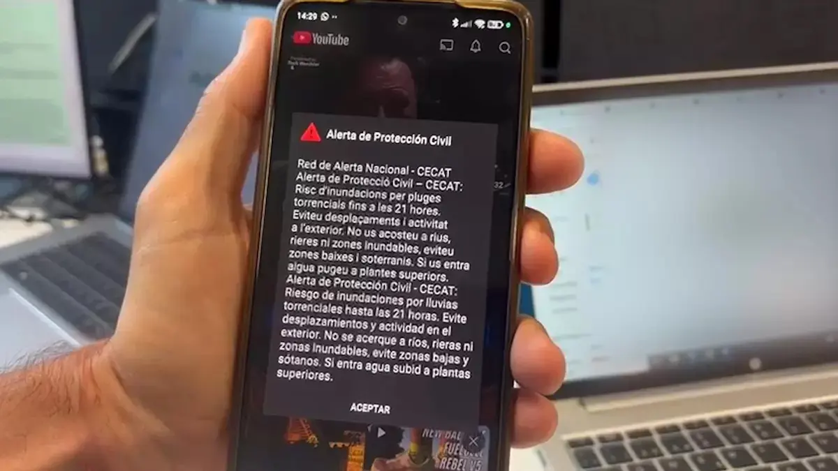 Alerta de Protecci&oacute; Civil als m&ograve;bils de Tarragona. El Periodico.