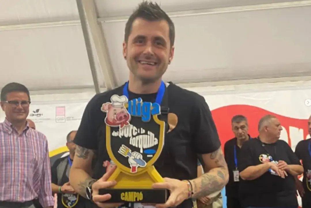 Esmorzar de forquilla campi&oacute; de Catalunya al restaurant L&rsquo;Andreuenc. Imatge Instagram @restaurantlandreuenc