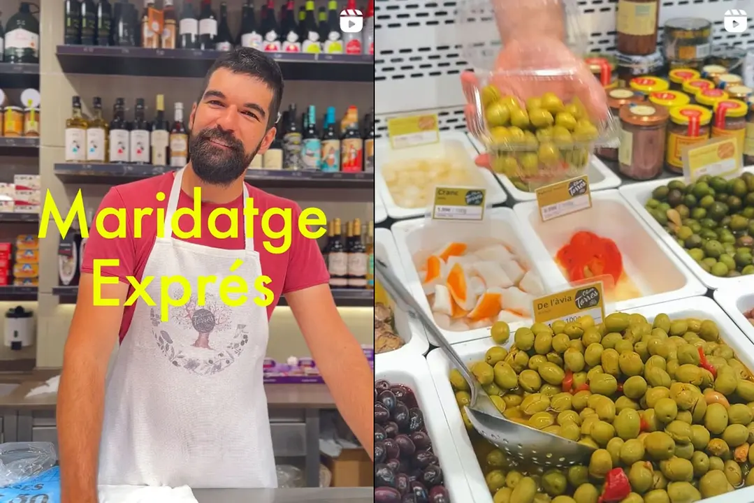 Marc i Marina, del mercat a Instagram @olivestorres_santantoni