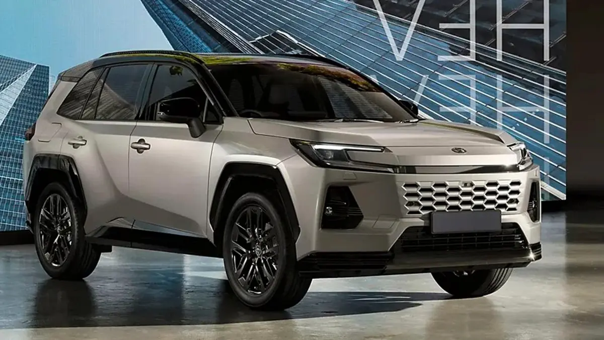 Toyota RAV4 2026 a Europa: frontal i perfil, acabat esportiu. Toyota.