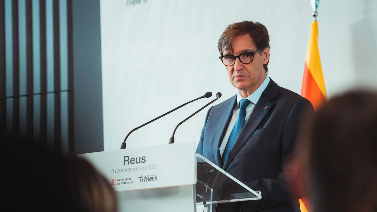 Salvador Illa presenta els projectes de mobilitat a Reus. Imatge govern.cat