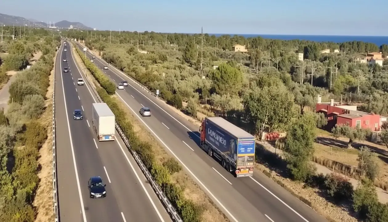 Accident AP-7 L'Ametlla de Mar: carambola de cotxes amb tr&agrave;fic tallat.