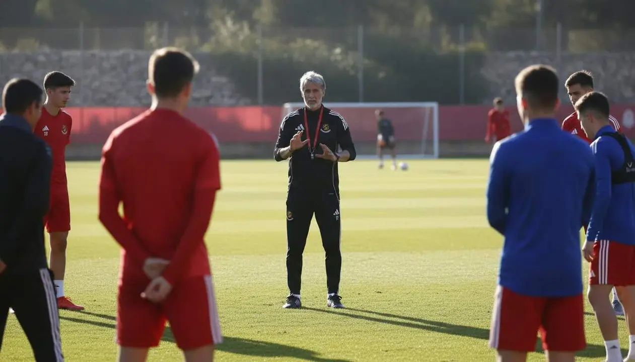 Pablo Alfaro inicia la seva nova etapa com a entrenador del N&agrave;stic de Tarragona en la primera sessi&oacute; oficial al club