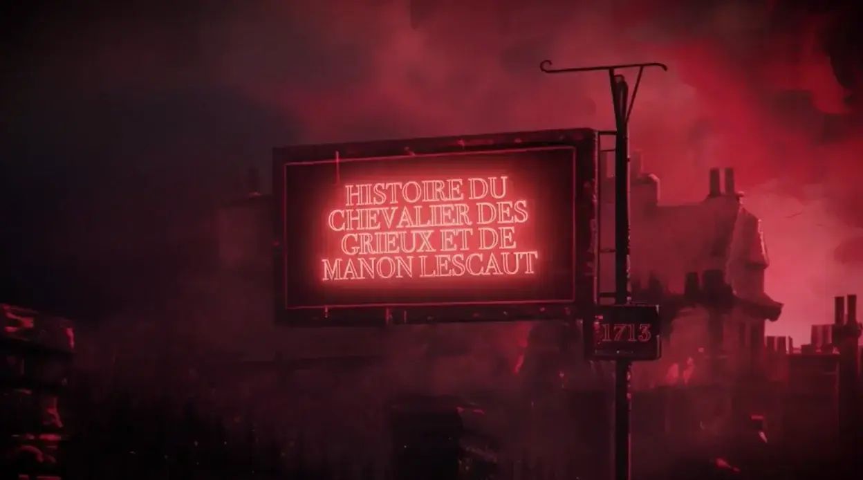 Manon Lescaut, edici&oacute; 2026, potser la versi&oacute; m&eacute;s transgressora de l'&ograve;pera de Giacomo Puccini. Imatge del v&iacute;deo promocional de l'obra.