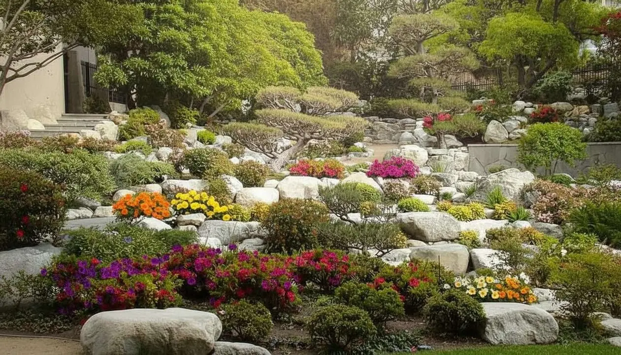 Jard&iacute; japon&egrave;s de James Irvine, a la Little Tokyo, a Los Angeles, espectacular a la primavera.