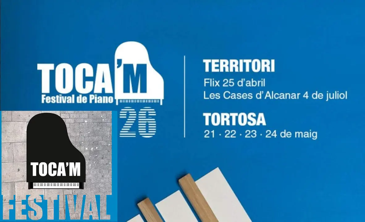 Festival de piano Toca'm 2026, a Tortosa.