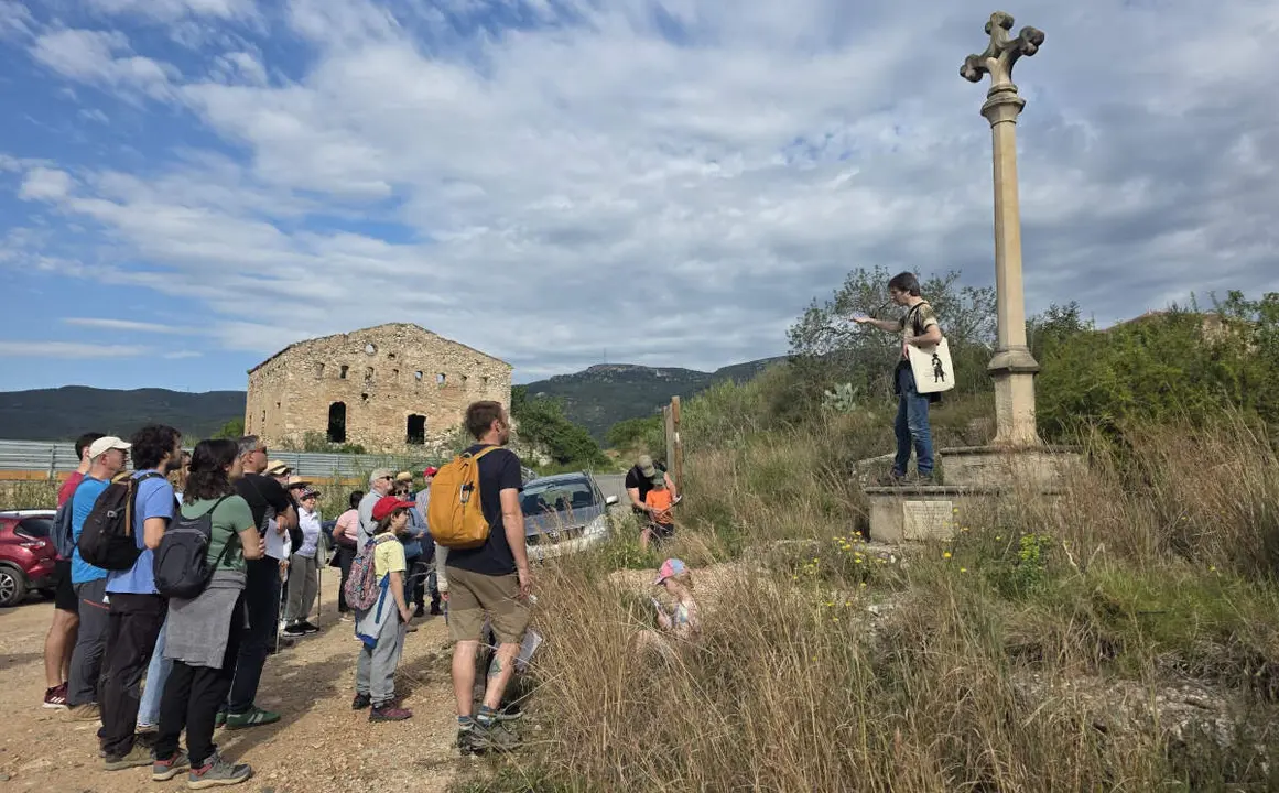 Ruta guiada per la hist&ograve;ria de la batalla del Pont de Goi, entre Valls, Picamoixons i Alcover. Foto de SVB.