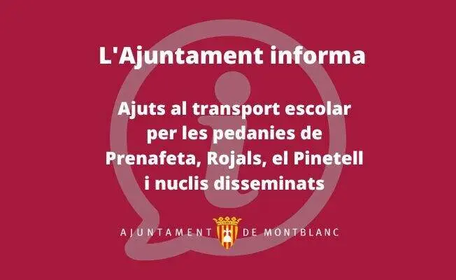 Autob&uacute;s escolar passant per una carretera rural a les pedanies de Montblanc amb alumnes esperant l&rsquo;ajut de transport escolar