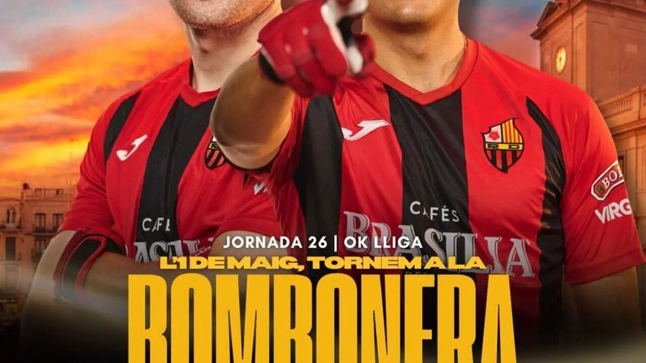 El Reus Deportiu preparant-se per un emocionant partit a la Bombonera en el tancament de l&rsquo;Ok Lliga el primer de maig &mdash; Imagen de la Fuente