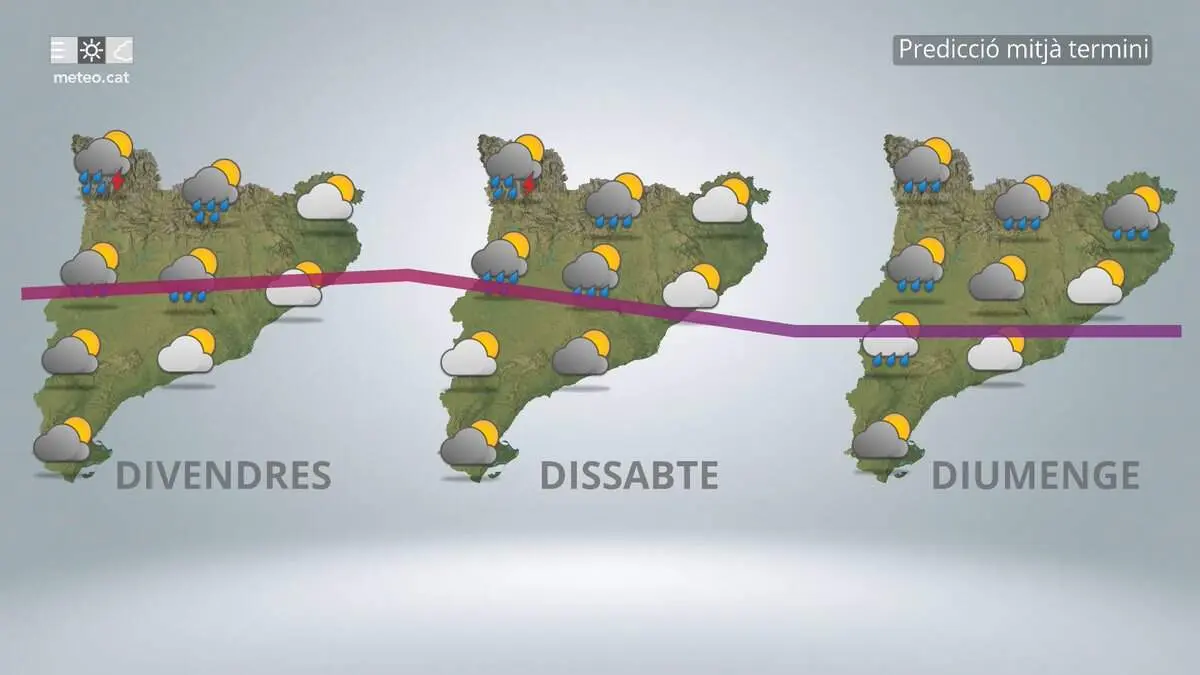  Ruixats de tarda i inestabilitat meteorol&ograve;gica a Tarragona amb moderaci&oacute; t&egrave;rmica dissabte &mdash; Imagen de la Fuente 