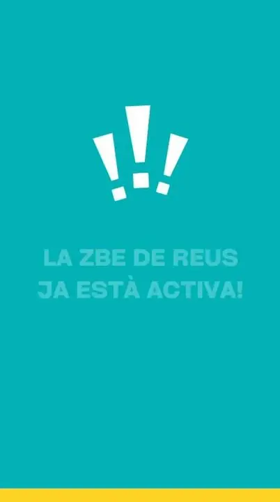 Zone de Baixes Emissions de Reus activa amb restriccions per a vehicles sense etiqueta ambiental i no residents &mdash; Imagen de la Fuente 