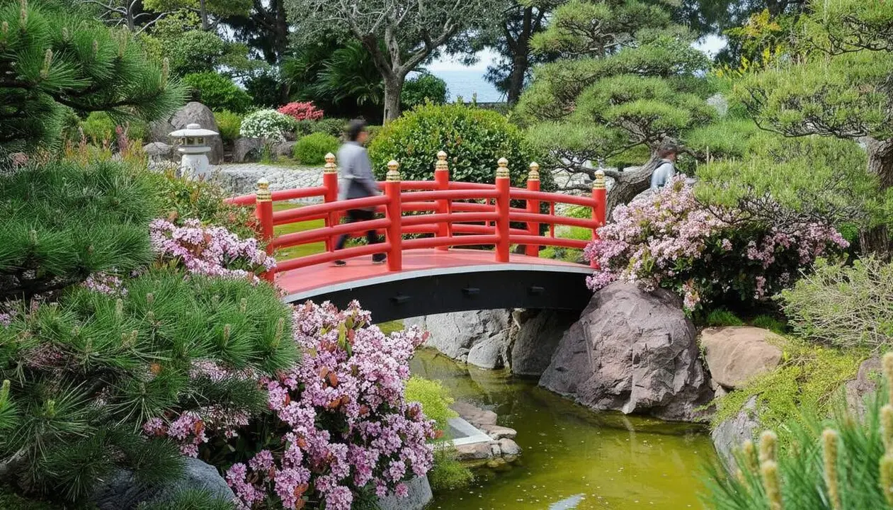  Vista panor&agrave;mica del parc japon&egrave;s a Madrid que ofereix una experi&egrave;ncia aut&egrave;ntica i tranquil&middot;la sense sortir de la ciutat &mdash; Imagen generada por IA 
