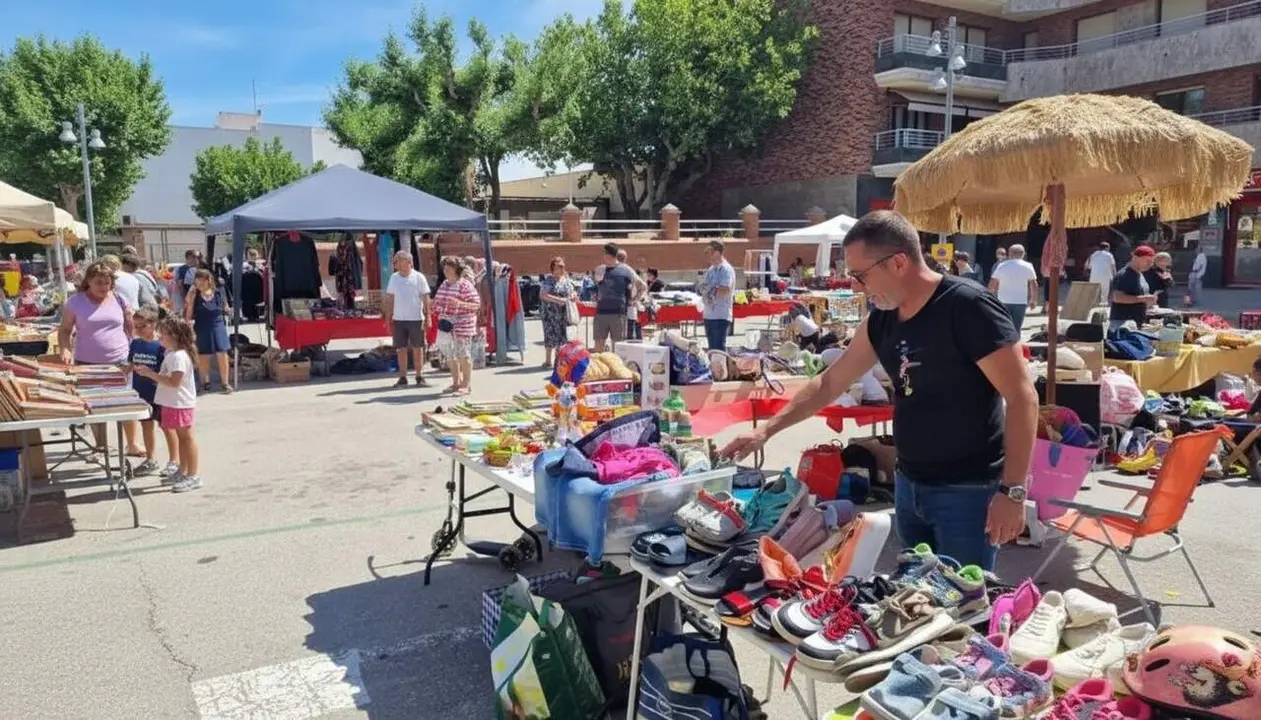  Inscripcions obertes per participar al mercat M2M d&rsquo;Alcover el 16 de maig amb oportunitats &uacute;niques per comerciants locals &mdash; Imagen generada por IA 