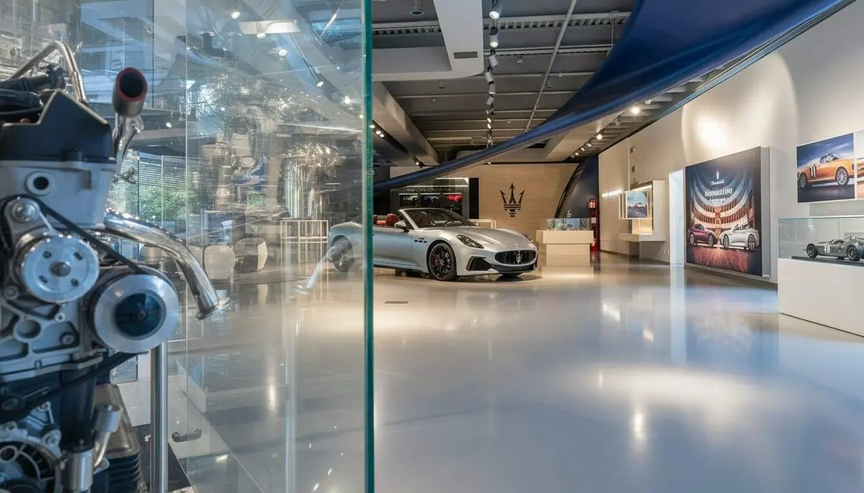  F&agrave;brica artesanal de Maserati a M&ograve;dena produint sis cotxes de luxe al dia sense l'&uacute;s de robots ni automatitzaci&oacute; &mdash; Imagen generada por IA 