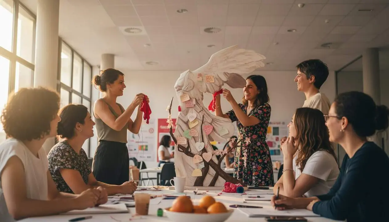  Amposta organitza activitats educatives per trencar tab&uacute;s sobre la regla i promoure la salut menstrual &mdash; Imagen generada por IA 