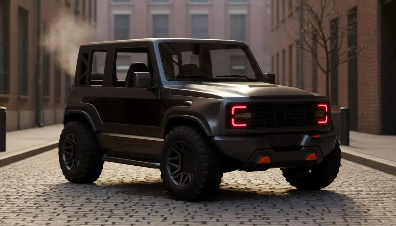  Hasbik 4x4 urb&agrave; petit amb disseny modern que supera el Suzuki Jimny en estil i preu competitiu &mdash; Imagen generada por IA 