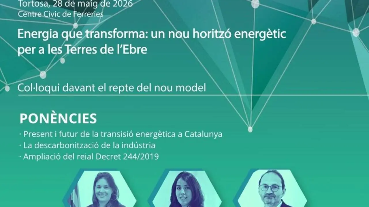  Tortosa prepara el VI F&ograve;rum Econ&ograve;mic sobre el nou horitz&oacute; energ&egrave;tic i la transici&oacute; energ&egrave;tica a les Terres de l&rsquo;Ebre el 28 de maig &mdash; Imagen de la Fuente 
