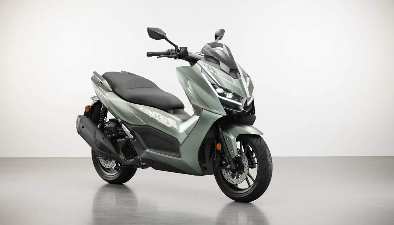 Zontes 368D 2026 scooter esportiu A2 amb tecnologia avan&ccedil;ada i preu competitiu al mercat de mitja cilindrada &mdash; Imagen generada por IA