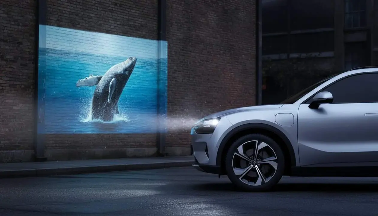  Fars intel&middot;ligents Huawei amb projector de cinema integrat per a vehicles el&egrave;ctrics i experi&egrave;ncies audiovisuals &uacute;niques &mdash; Imagen generada por IA 