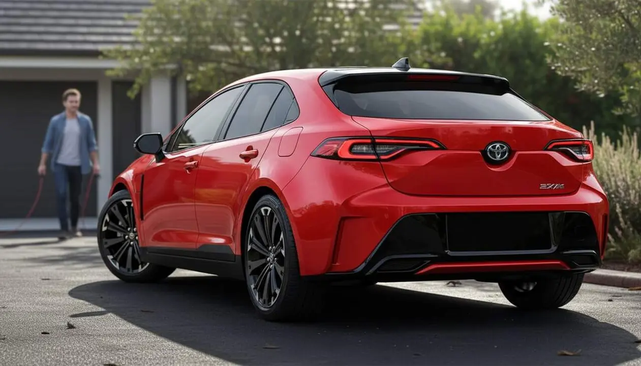 Toyota Corolla 2027 amb disseny inspirat en Prius i nova versi&oacute; 100% el&egrave;ctrica per revolucionar el segment C &mdash; Imagen generada por IA