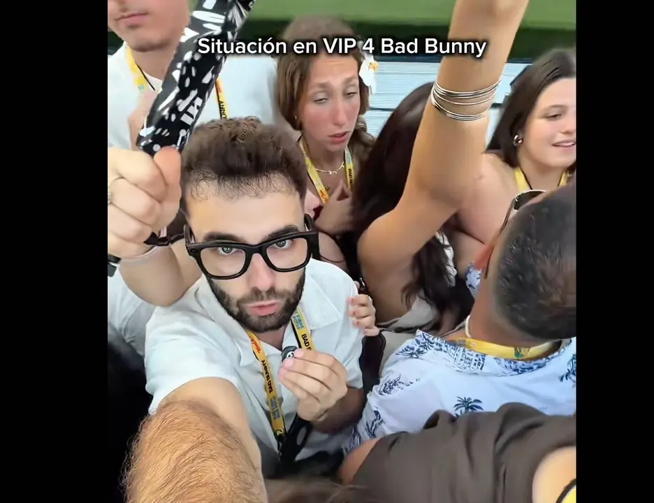 Organitzaci&oacute; i problemes a la zona VIP del concert de Bad Bunny a Barcelona &mdash; Imagen Tik Tok @jordiferrandez