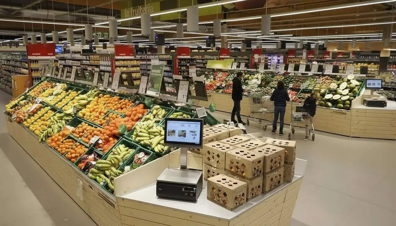 Imatge del nou supermercat a Calafell que crear&agrave; 100 llocs de treball i oferir&agrave; 3000 metres quadrats de servei &mdash; Imagen generada por IA