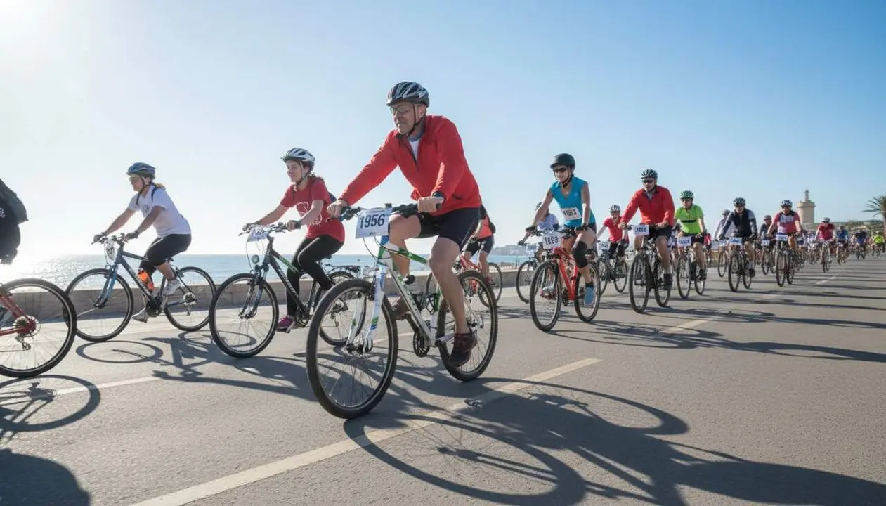  La Bicicletada Popular a Tarragona supera els 1.100 participants abans de la gran festa del ciclisme diumenge &mdash; Imagen generada por IA 