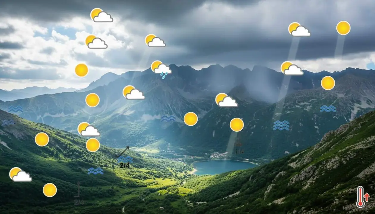  Cels assolellats i calor intensa a Tarragona amb ruixats febles previstos al Pirineu aquest dijous &mdash; Imagen generada por IA 