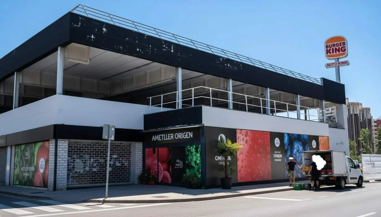 Ametller Origen assumeix el local d&rsquo;Aldi a l&rsquo;eix empresarial d&rsquo;Esplugues amb una nova proposta sostenible &mdash; Imagen generada por IA
