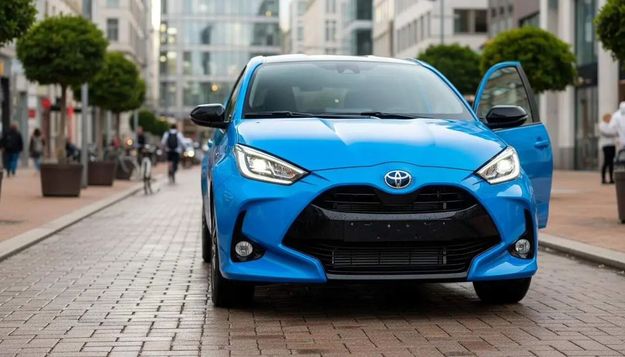 Toyota Yaris h&iacute;brid urb&agrave; amb consum real per sota de 4 litres i oferta exclusiva amb manteniment incl&ograve;s &mdash; Imagen generada por IA
