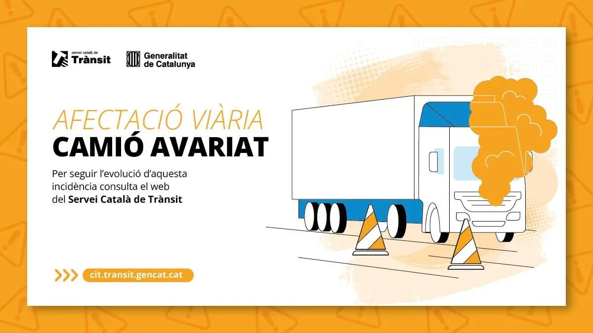  Retencions a l'AP-7 al Perell&oacute; per un cami&oacute; avariat que tallar&agrave; un carril en sentit Castell&oacute; de tr&agrave;nsit greu &mdash; Imagen de la Fuente 