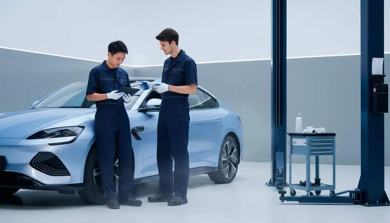  BYD garanteix 10 anys de manteniment gratu&iuml;t a la Rep&uacute;blica Txeca com a prova de confian&ccedil;a en els seus vehicles el&egrave;ctrics &mdash; Imagen generada por IA 