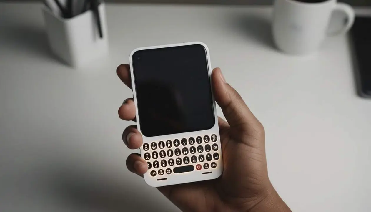  Clicks Communicator com a alternativa definitiva a BlackBerry amb sistema operatiu Android innovador i segur &mdash; Imagen generada por IA 
