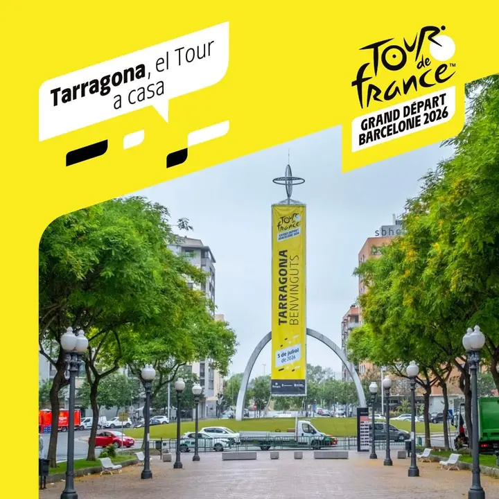  Preparatius a Tarragona per a la sortida de la 2a etapa del Tour de Fran&ccedil;a en un mes exactament &mdash; Imagen de la Fuente 