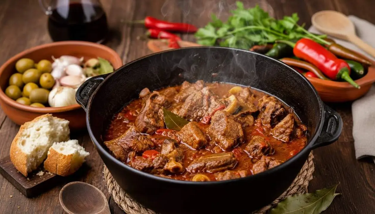  Caldereta de xai extremeny tradicional amb denominaci&oacute; d&rsquo;origen preparada als millors restaurants &mdash; Imagen generada por IA 