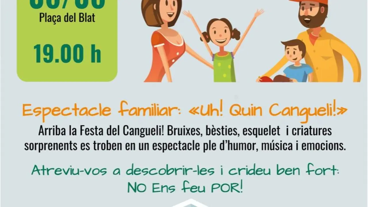  Espectacle familiar Uh Quin Cangueli amb humor, m&uacute;sica i emocions a la Pla&ccedil;a del Museu Casteller el 6 de juny a les 19 h &mdash; Imagen de la Fuente 