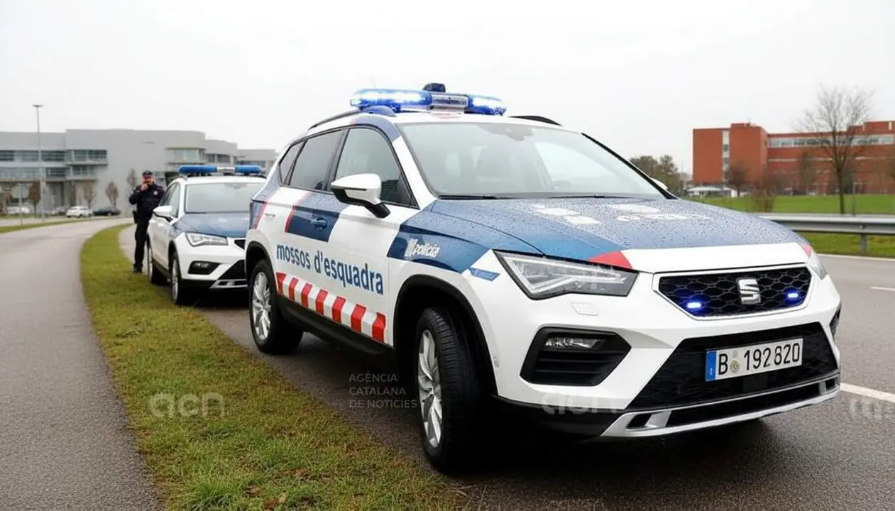 Accident mortal de motorista a la R&agrave;pita en una sortida de via al quil&ograve;metre 1 amb novetats i precaucions de tr&agrave;nsit &mdash; Imagen generada por IA