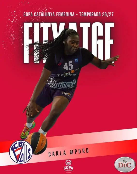  Carla Mpord, primera incorporaci&oacute; del CB Valls per a la temporada de Copa Catalunya femenina 2026 &mdash; Imagen de la Fuente 