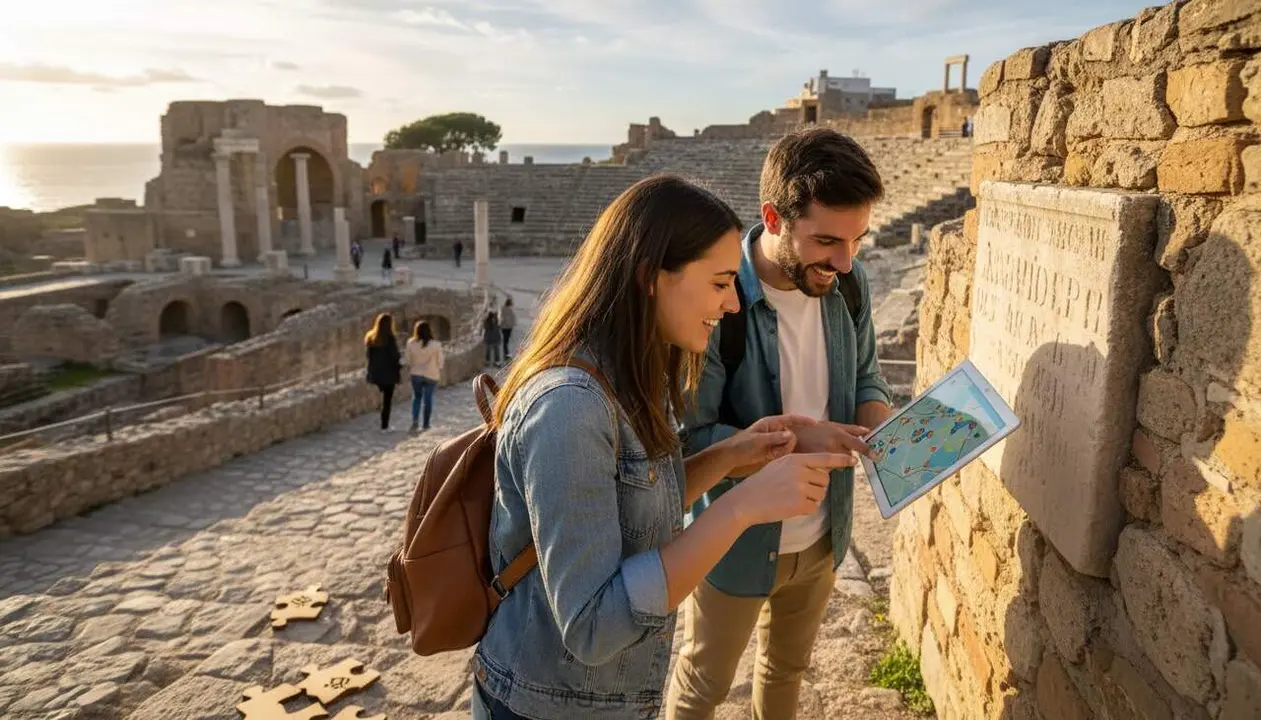  Descobreix Tarragona jugant amb 2 rutes intel&middot;ligents de ConecTarragona per a una experi&egrave;ncia interactiva &uacute;nica &mdash; Imagen generada por IA 