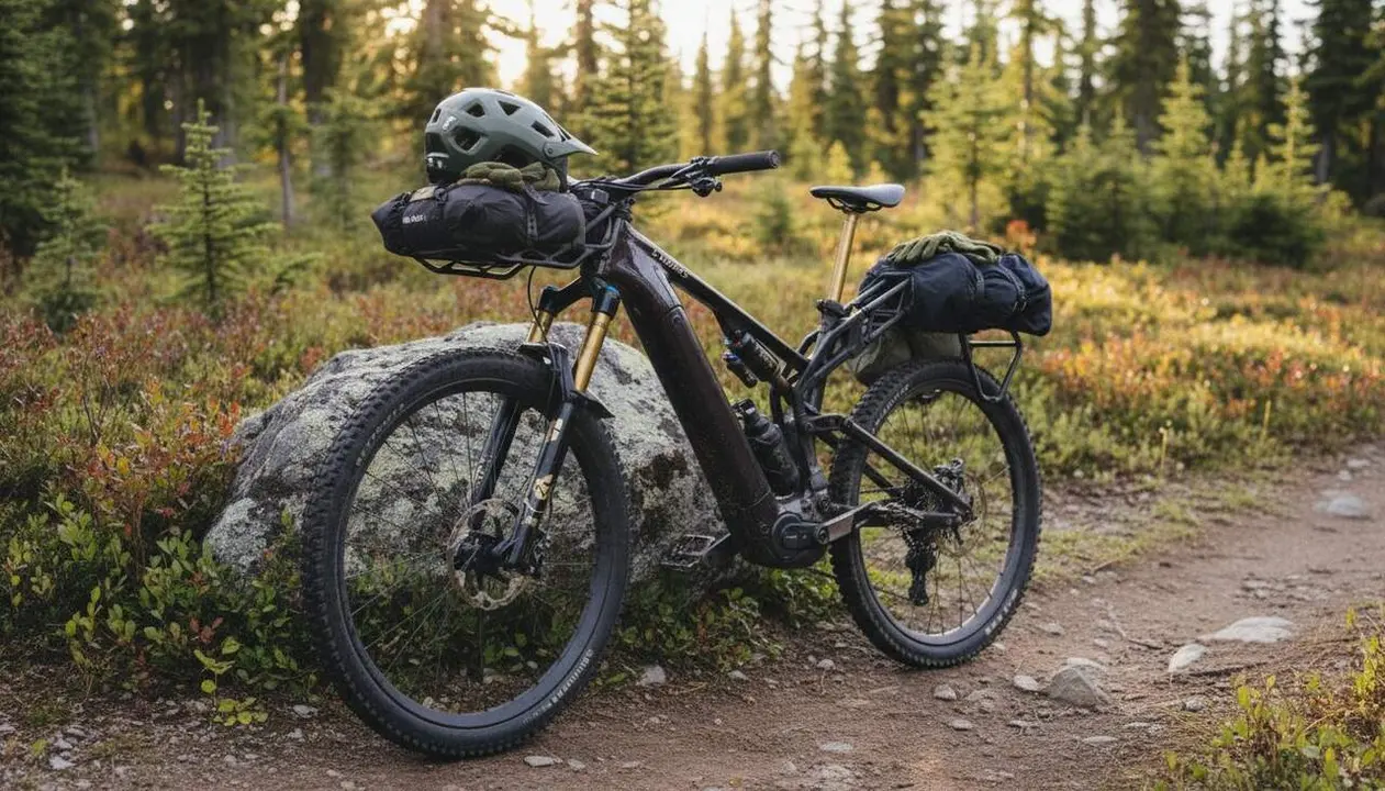 Imatge destacada de la Specialized Levo 4 X, l&rsquo;e-MTB lleugera de 22 kg que vol substituir el cotxe en trajectes urbans i de muntanya &mdash; Imagen generada por IA