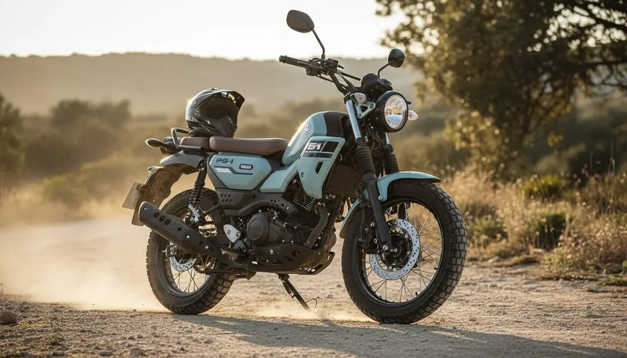  Yamaha PG-1 Vespino tot terreny amb estil cl&agrave;ssic i capacitat per a pistes dif&iacute;cils a un preu assequible &mdash; Imagen generada por IA 