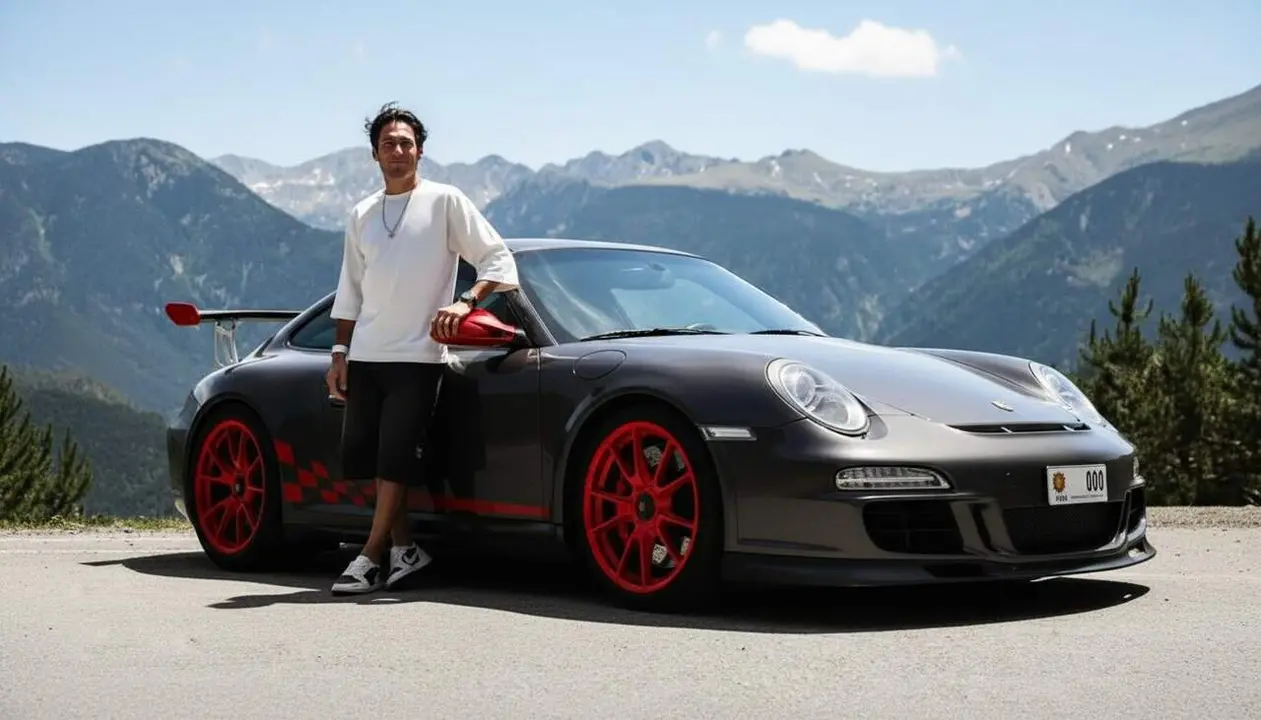  Aleix Espargar&oacute; amb el seu exclusiu Porsche 911 997 GT3 RS 3.8, un veritable unicorn per als amants de la conducci&oacute; esportiva &mdash; Imagen generada por IA 