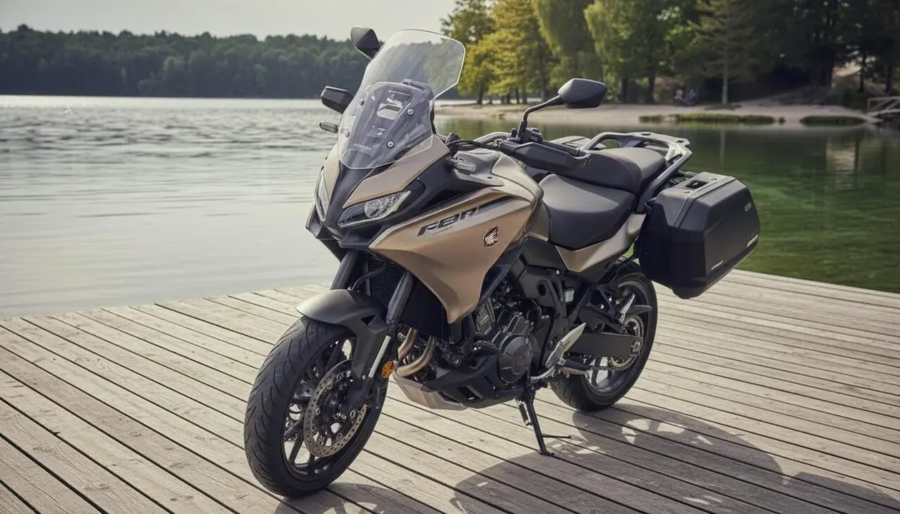Honda NT1100 2026 destacada com la millor moto viatgera per a llargs recorreguts amb confort i tecnologia avan&ccedil;ada &mdash; Imagen generada por IA