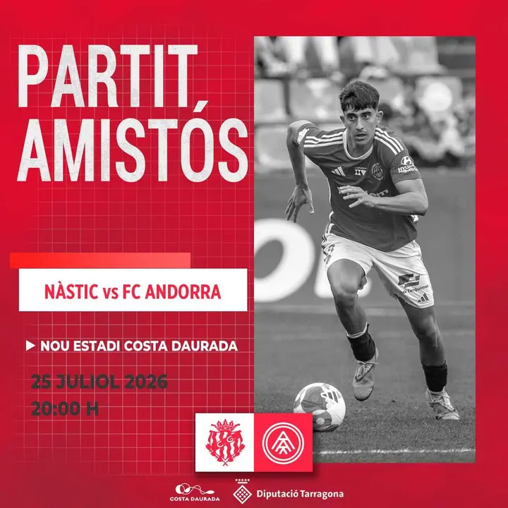 N&agrave;stic de Tarragona es prepara per a la pretemporada 2026/2027 amb un amist&oacute;s contra l&rsquo;FC Andorra al Nou Estadi Costa Daurada &mdash; Imagen de la fuente