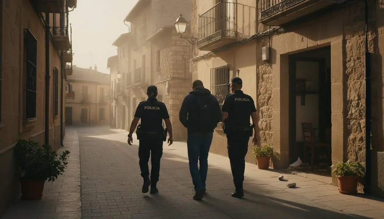 Home detingut a Jes&uacute;s per robar 1.260 euros utilitzant esprai irritant en un acte delictiu recent &mdash; Imagen generada por IA