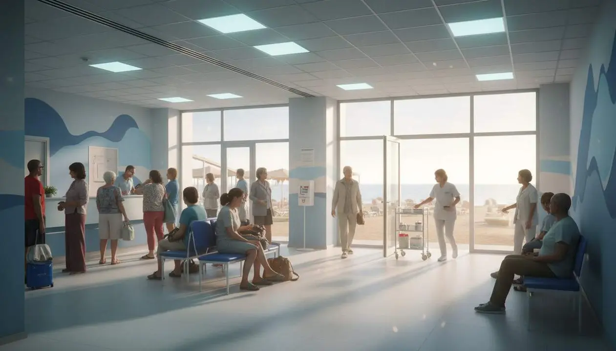  CAP de la costa amb plantilles insuficients afronten l&rsquo;augment de poblaci&oacute; durant l&rsquo;estiu amb reptes sanitaris &mdash; Imagen generada por IA 